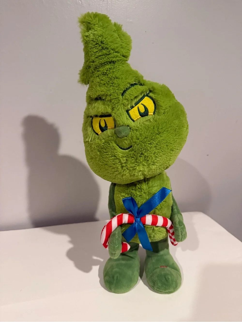 Dancing and Singing Green Grinch Plush Toy  - Soft Holiday Stuffed Toy